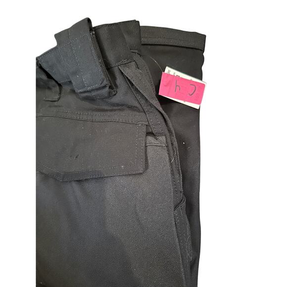 CAT Caterpillar Work Pants Black Cotton Blend Durable Utility Pockets W34 L30 - Picture 3 of 9